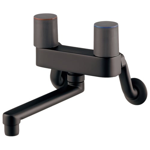 2ハンドル混合栓 マットブラック 128