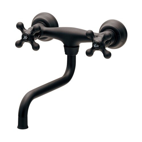 2ハンドル混合栓 マットブラック 128