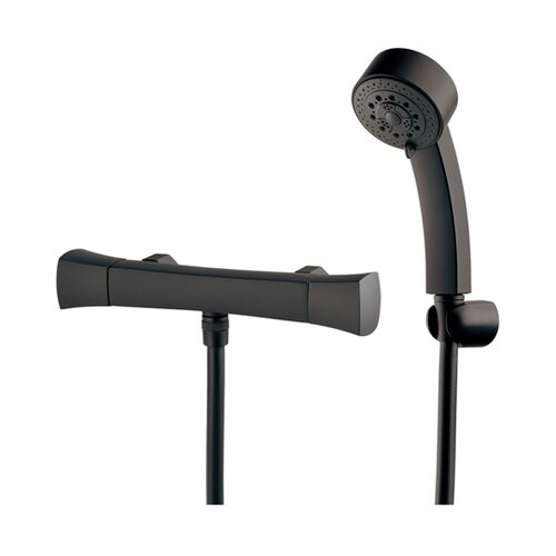 2ハンドルシャワー混合栓 マットブラック