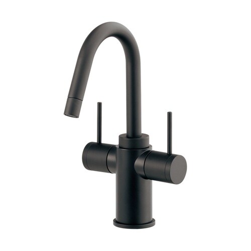 2ハンドル混合栓 マットブラック 150