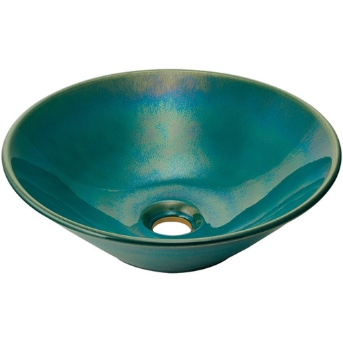 丸型手洗器 孔雀 493−266−CB