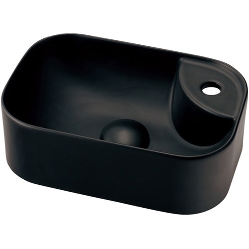 角型手洗器 マットブラック 493−27