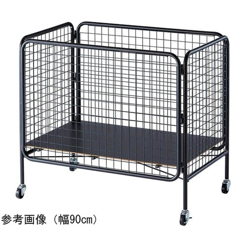 ユニットワゴン 黒 深型 90×60×8