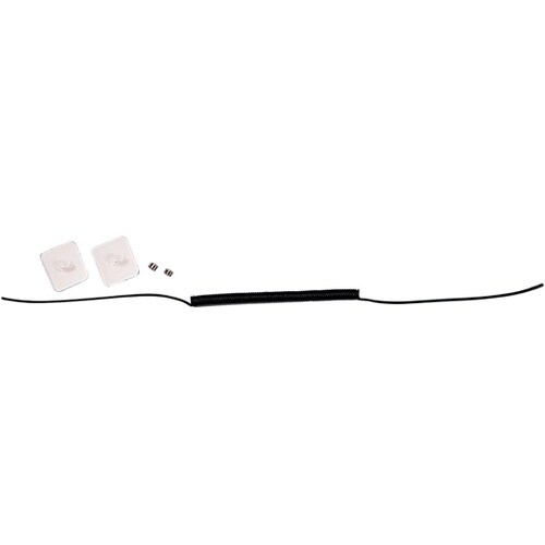 防犯ストラップ 黒 φ1.2mm×240