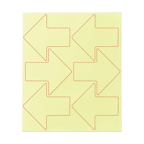 高輝度蓄光ステッカー 矢印セット FLA