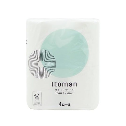 トイレットペーパー 55mシングル 4ロ