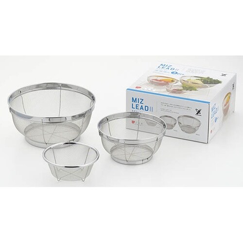 ステンレスザル3P 15・19・25cm