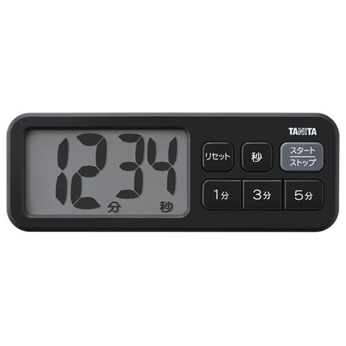 抗菌でか見えタイマー マットブラック T