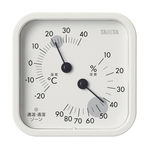 温湿度計 アイボリー TD−587−IV