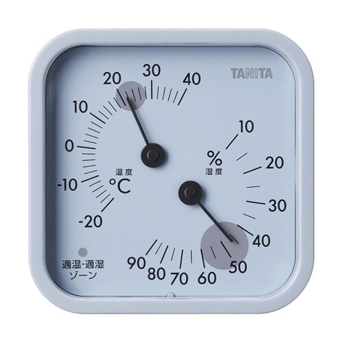 温湿度計 ブルーグレー TD−587−B