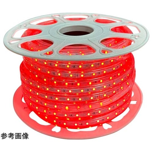 LEDロープライト 赤 20m(電源付き