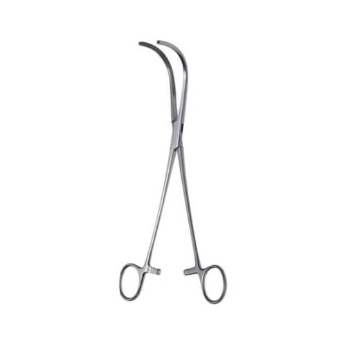 クラフォード子宮摘出鉗子 22cm 縦溝