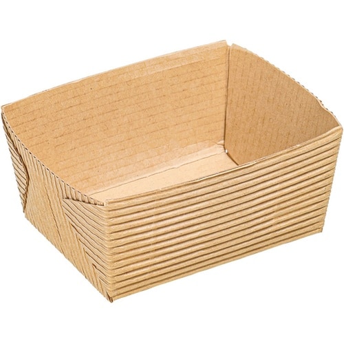 ベーキングトレー 茶無地 1組(50枚入