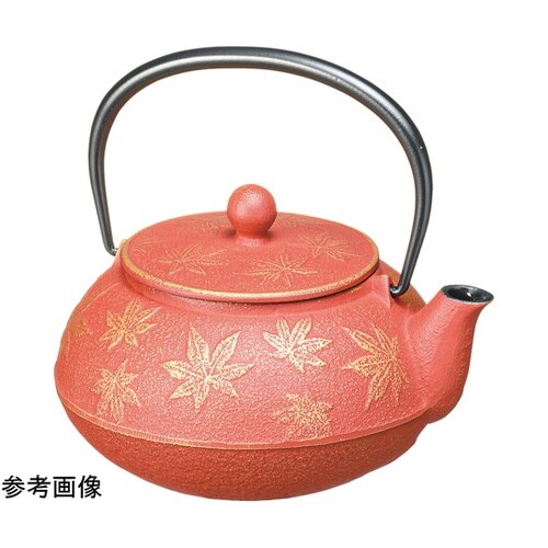 急須 カエデ3型 金/赤茶