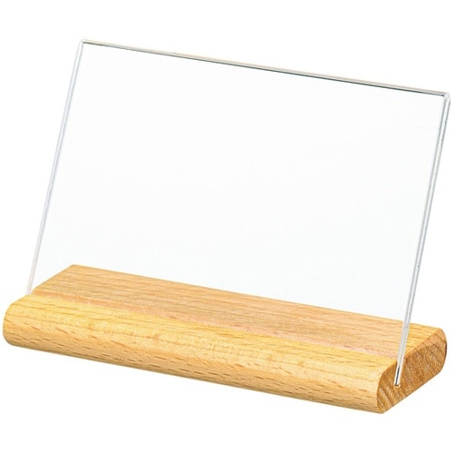 木製L型カード立て 名刺ヨコ LX−82