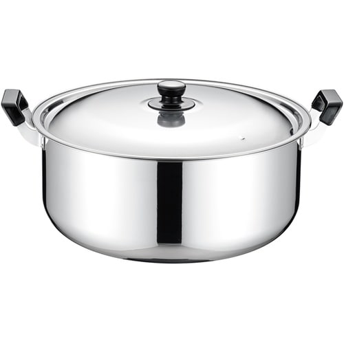 TKG ステンレス プラ柄 実用鍋 39