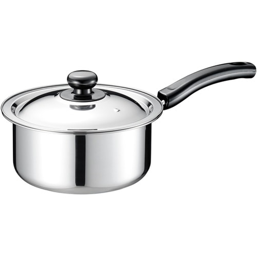 TKG ステンレス プラ柄 片手実用鍋