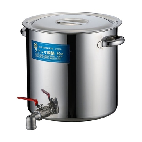 SA18−8蛇口付寸胴(目盛付)30cm