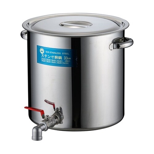 SA18−8蛇口付寸胴(目盛付)33cm