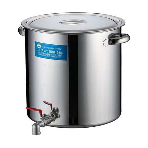 SA18−8蛇口付寸胴(目盛付)39cm