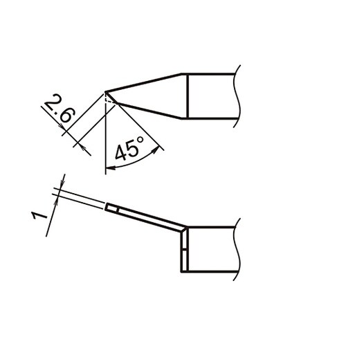こて先 CHIP 2.6C型 950/F