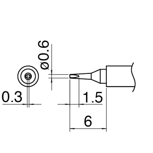 こて先 0.6D型 T30シリーズ