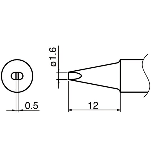 こて先 1.6SSD型 スリムタイプ T