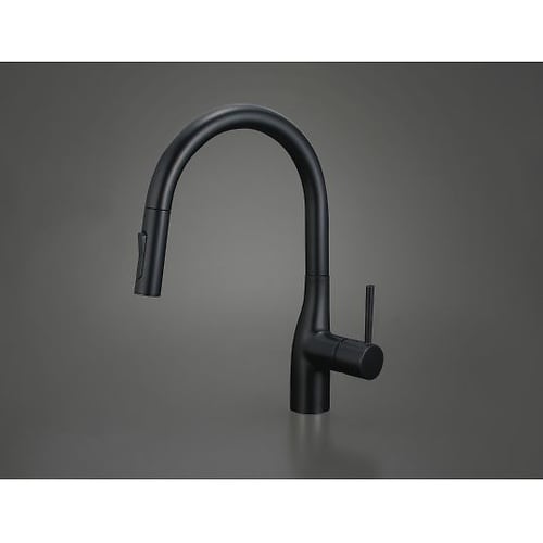 寒 グースネック混合栓 e KM6061