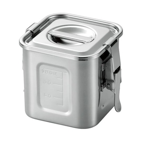 18−8 目盛付角キッチンポット パッキ