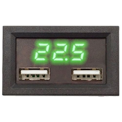 LEDデジタル電圧計 グリーン UDCV