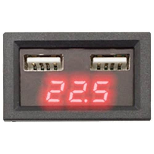 LEDデジタル電圧計 レッド UDCV−