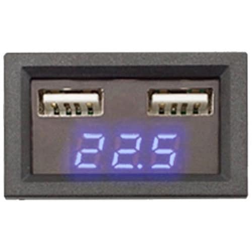 LEDデジタル電圧計 ブルー UDCV−