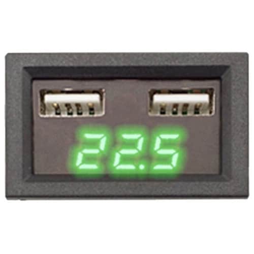 LEDデジタル電圧計 グリーン UDCV