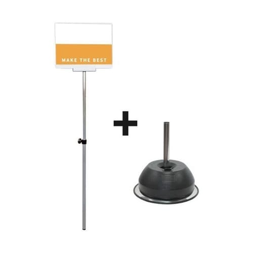 プラカードポールB A4横ベースセット