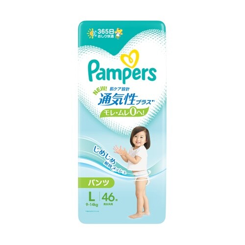 パンパース 通気性プラスパンツ L 1ケ
