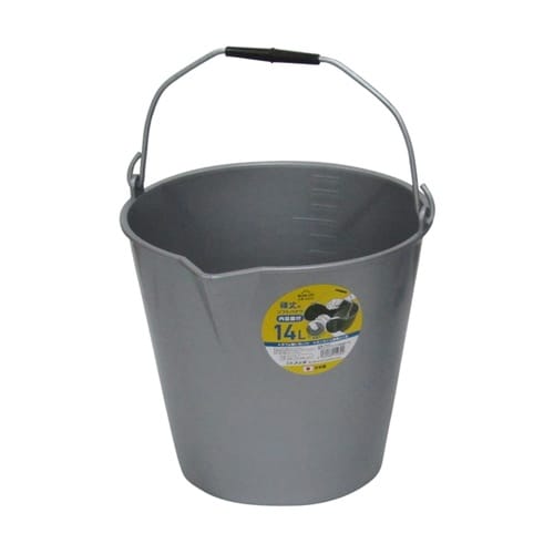 頑丈なソフトバケツ(内目盛付) 14L