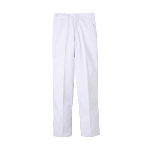 ストレート 男性用調理衣パンツ ホワイト