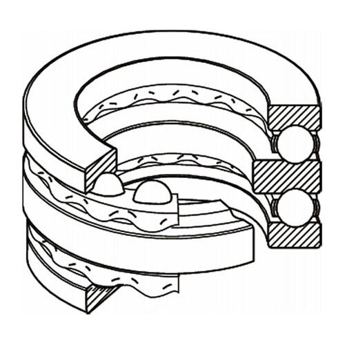 日本精工(NSK) 複式スラスト玉軸受
