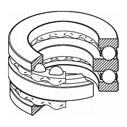 日本精工(NSK) 複式スラスト玉軸受