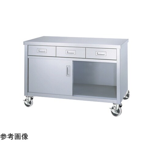 ステンレス作業台(片面扉・引出し付)ED