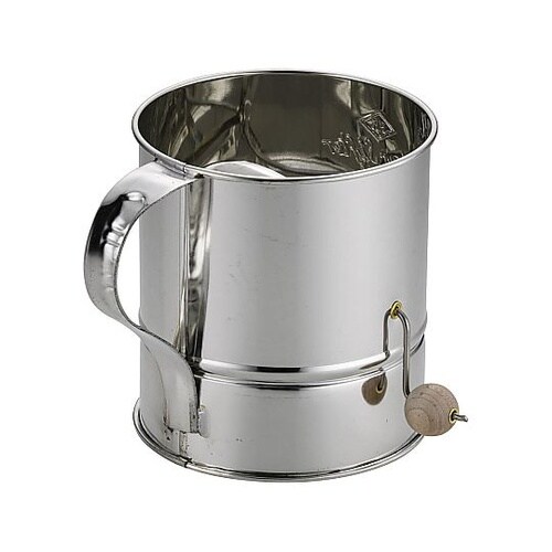 ブリキ回転粉フルイ