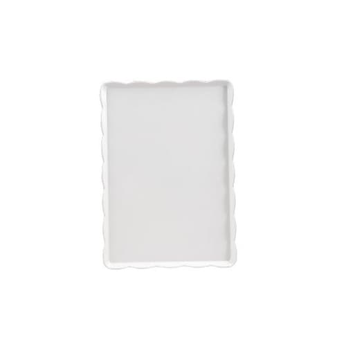 ウェーブメラミンケーキトレー(白)YO−