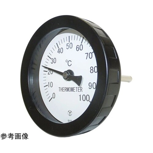 100℃ バイメタル温度計 T型 保護管