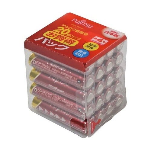 富士通アルカリ乾電池 単4形20本パック