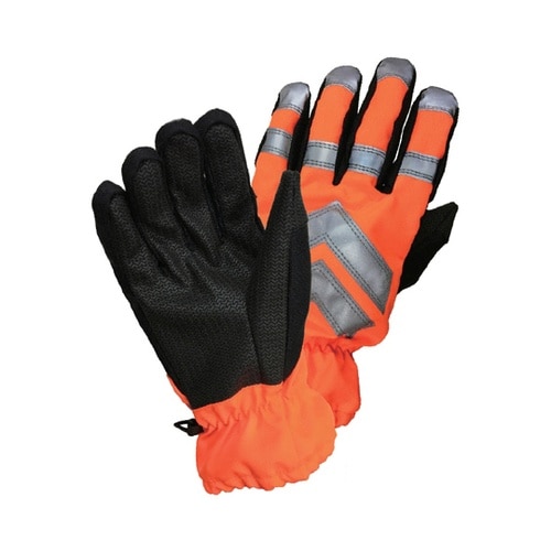 高視認性防水防寒手袋 オレンジ L 74
