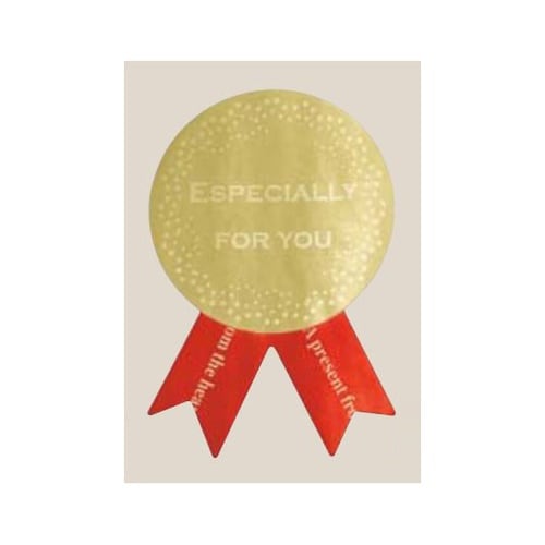 リボン型シール エスペシャリーリボン 赤