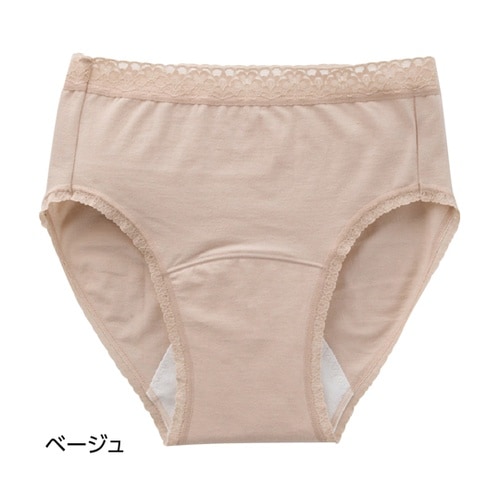 婦人吸水パッド対応ショーツベージュ M