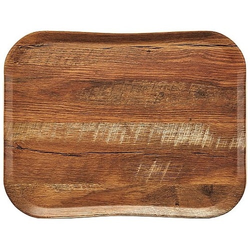 センチュリー ウッド調トレイ ブラウンオ