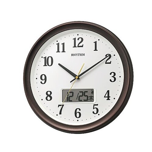 リズム 電波掛時計 フィットウェーブリブ