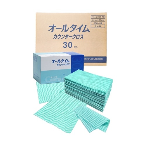 カウンタークロス 厚口大判 グリーン 1